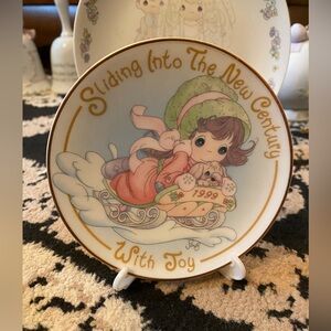 Precious moments 1999 commemorative plate